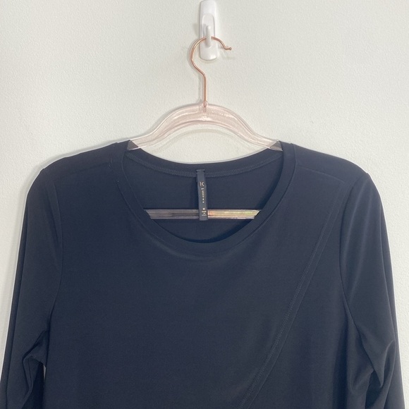 IC By Connie Blouse Boho Layered Women's Medium Black - Picture 2 of 9